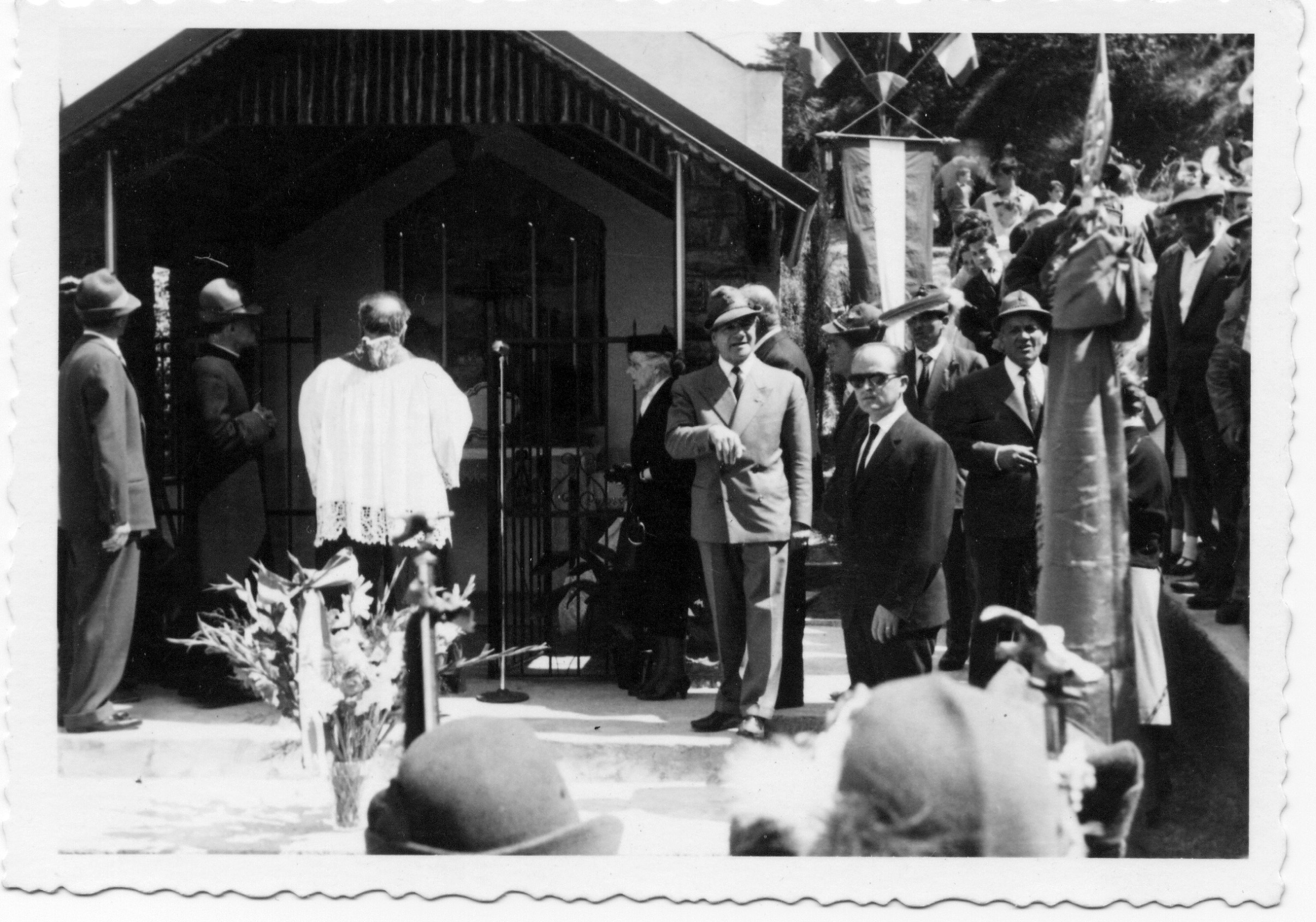 Benedizione Cappella Alpini inaugurazione 1961