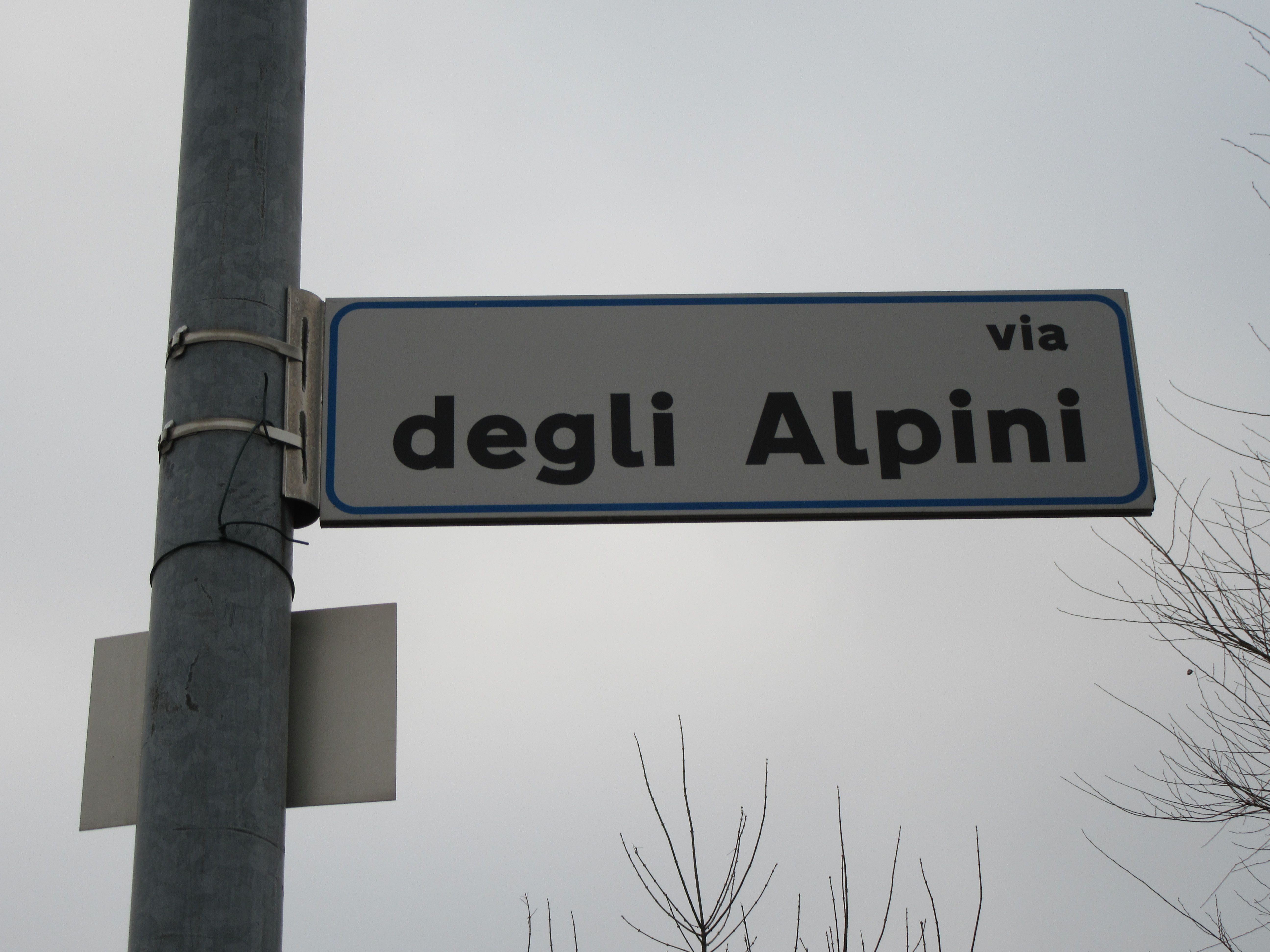 La via degli alpini